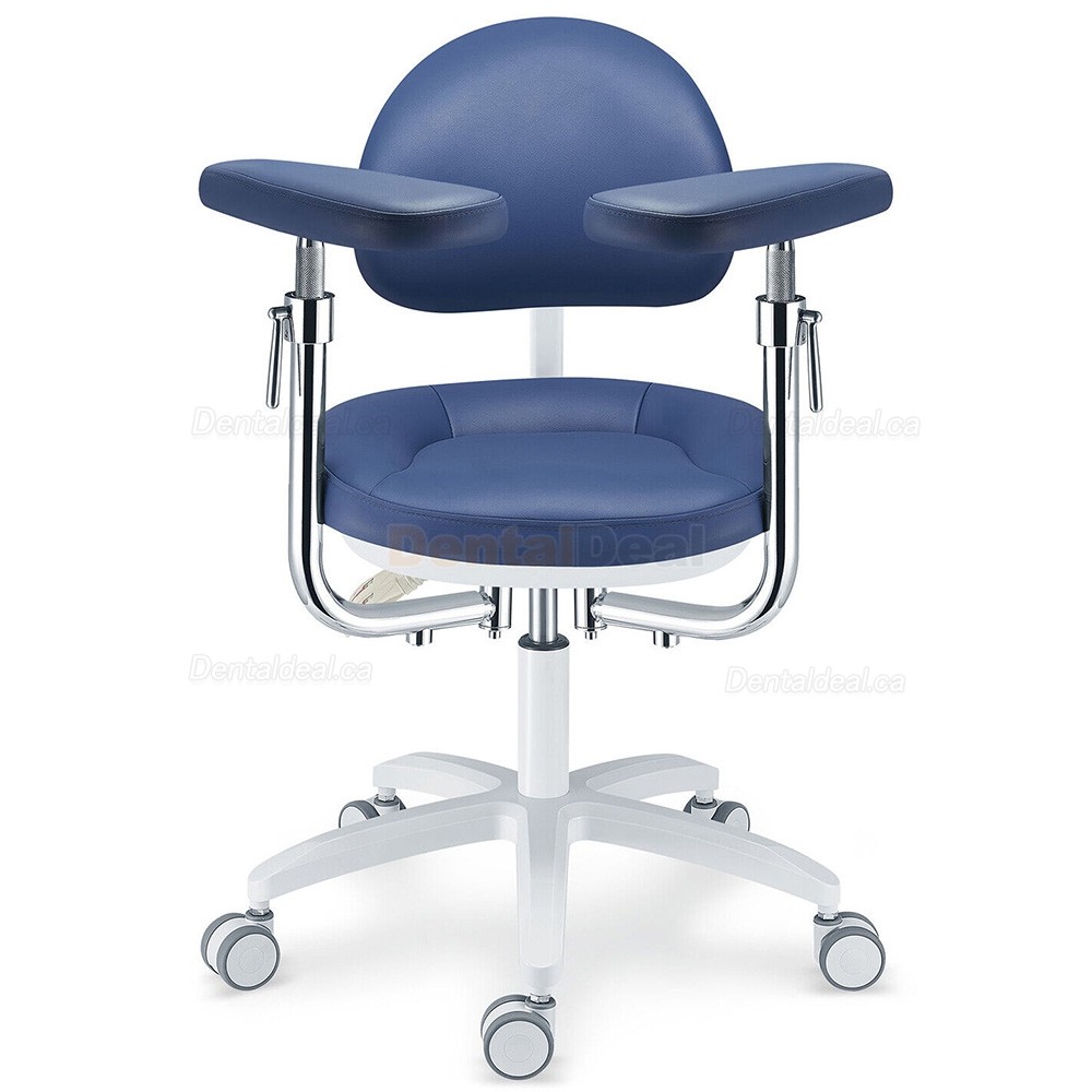 PLST-094-097 Dental Microscope Stool Operator Chair with Adjustable Swivel Armrest